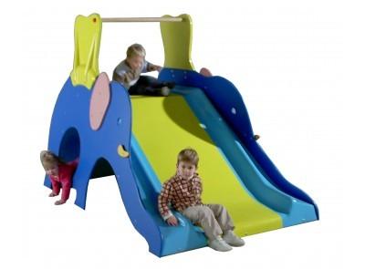 Toboggan jumbo - Pour enfants de 2 à 6 ans - Hauteur de chute 1m - Essence PIN NORD ROUGE, catégorie 5_1