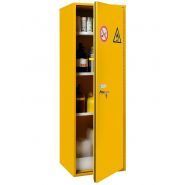 Armoire de sécurité anti-feu 140184W - double paroi isolée, 3 étagères réglables, portes à fermeture automatique_1