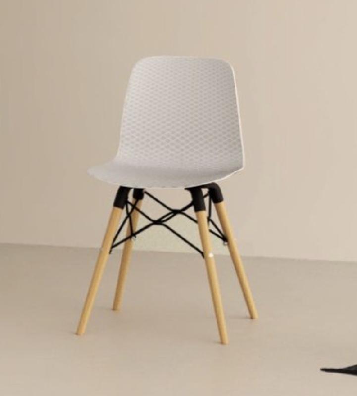 Lot de 4 chaises Design Nut - Mobel Linea. - Blanc_1