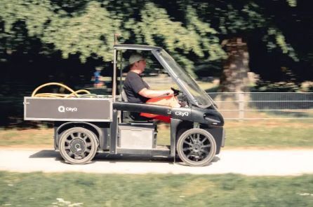 Vélo Quadricycle professionnel City Q 850 - Caisson Pick Up ouvert polyvalent - Charge maximale 170kg - Autonomie 150 km - Volume 1 m³_2