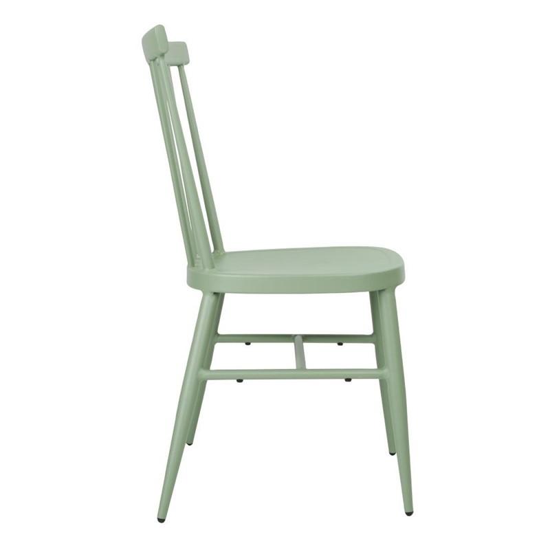 Chaises en aluminium Windsor vertes - Lot de 4 - DX687 | Bolero_1