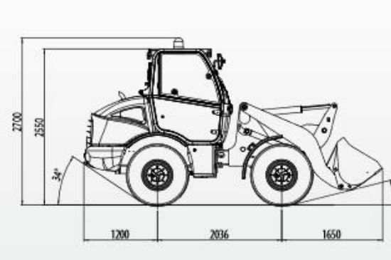 Chargeur Venieri VF3.63 - Benne standard, 4x1, matériaux légers - Capacité jusqu'à 1,5 m³_1