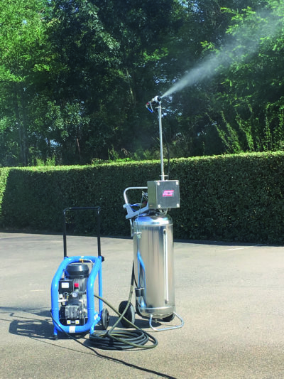 Kit brumisateur NÉMO - Élimination des poussières en intérieur et extérieur - Projection rotative 180° - 220V monophasé_1