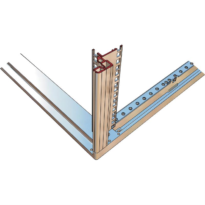 Panneau latéral Novastar SCHROFF pour Slim-Line, RAL 7035, 25 U 600D_1
