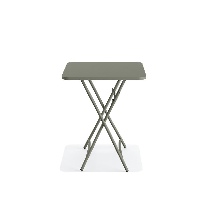 Breeze - Table de bistrot pliable 60x60 cm en métal Vert_1