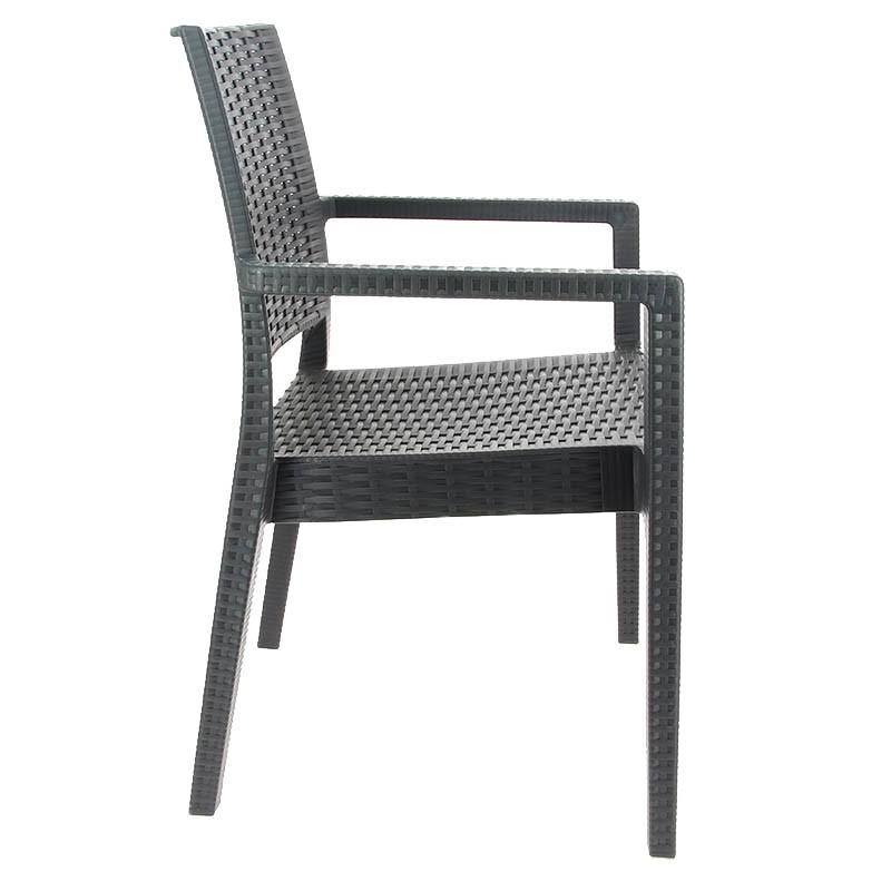 Fauteuil Porquerolles Baleares polypropylène - GRIS_1