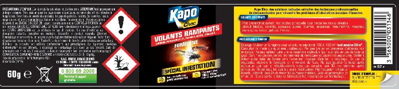 Insecticide fumigène tous insectes KAPO - 150m3 - prêt à l'emploi pour usage intérieur_1