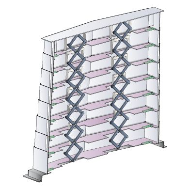 Protecteurs télescopiques - metal gennari - vis spéciales en acier_0