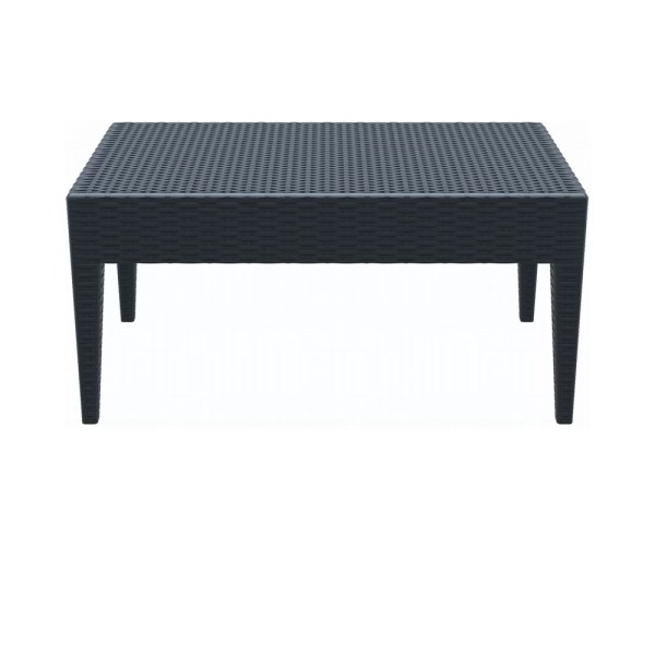 Table basse extérieur en résine tressée MIAMI - Stamp - Polypropylène imitation tressage, 45 cm de hauteur_1