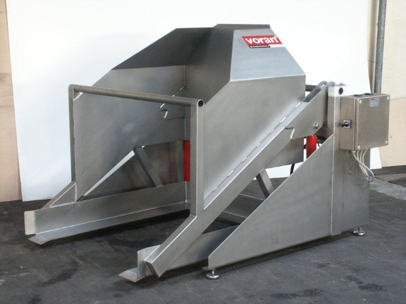 Bc - basculeur de caisse hydraulique en inox - Voran - capacité 550 kg, moteur 2,2 kW_1