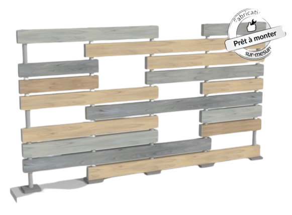 Clôture PVC personnalisable - CHLORIS PRESTIGE - sur-mesure avec options de couleur et hauteur ajustable_1