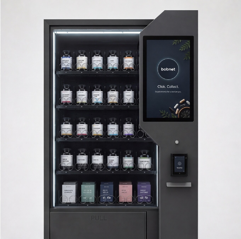 Distributeur automatique réfrigéré de médicaments sans ordonnance et de compléments alimentaires - écran tactile 21.5 pouces - paiement EMV et NFC_1
