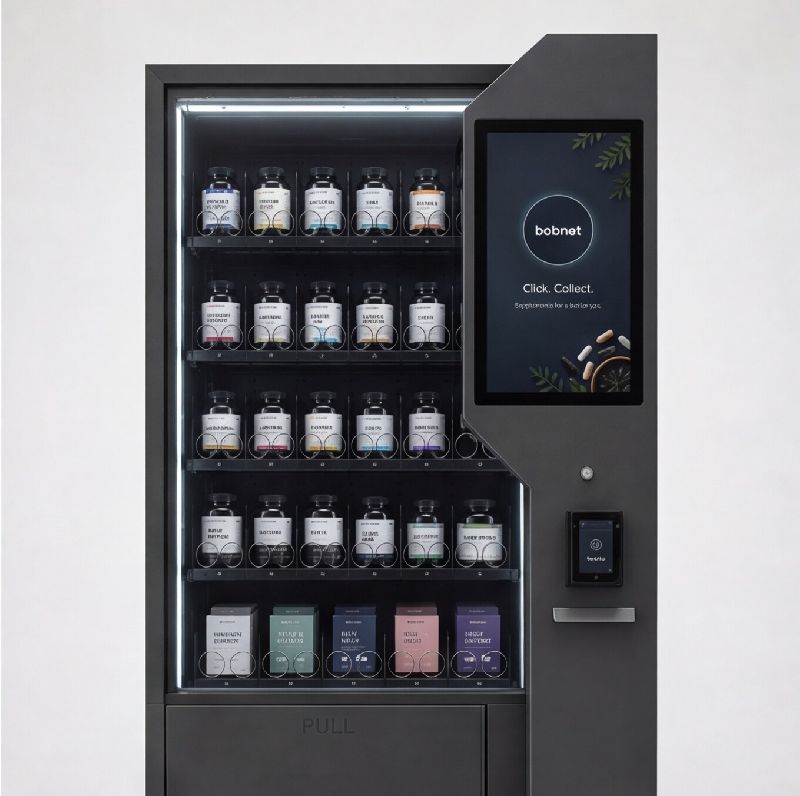 Distributeur automatique réfrigéré de médicaments sans ordonnance et de compléments alimentaires - écran tactile 21.5 pouces - paiement EMV et NFC_2