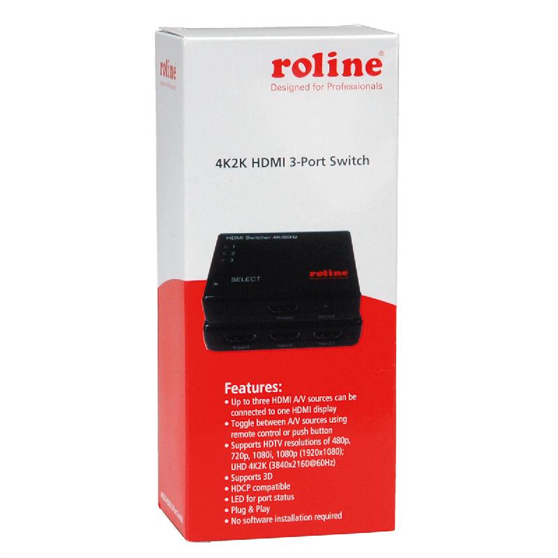 Roline switch hdmi 4k 3 ports_1