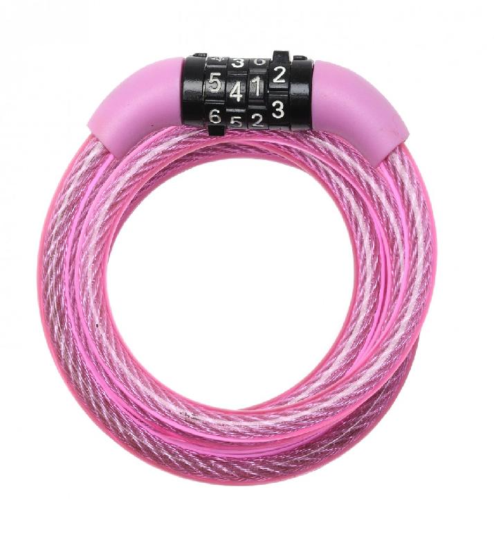 Câble antivol Master Lock - combinaison fixe, acier torsadé, 1,2 m x 8 mm, revêtement vinyle_1