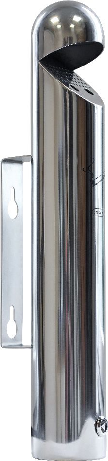 Cendrier mural inox 1,7L - Design intemporel - Capacité 510 mégots - Utilisation extérieure_1