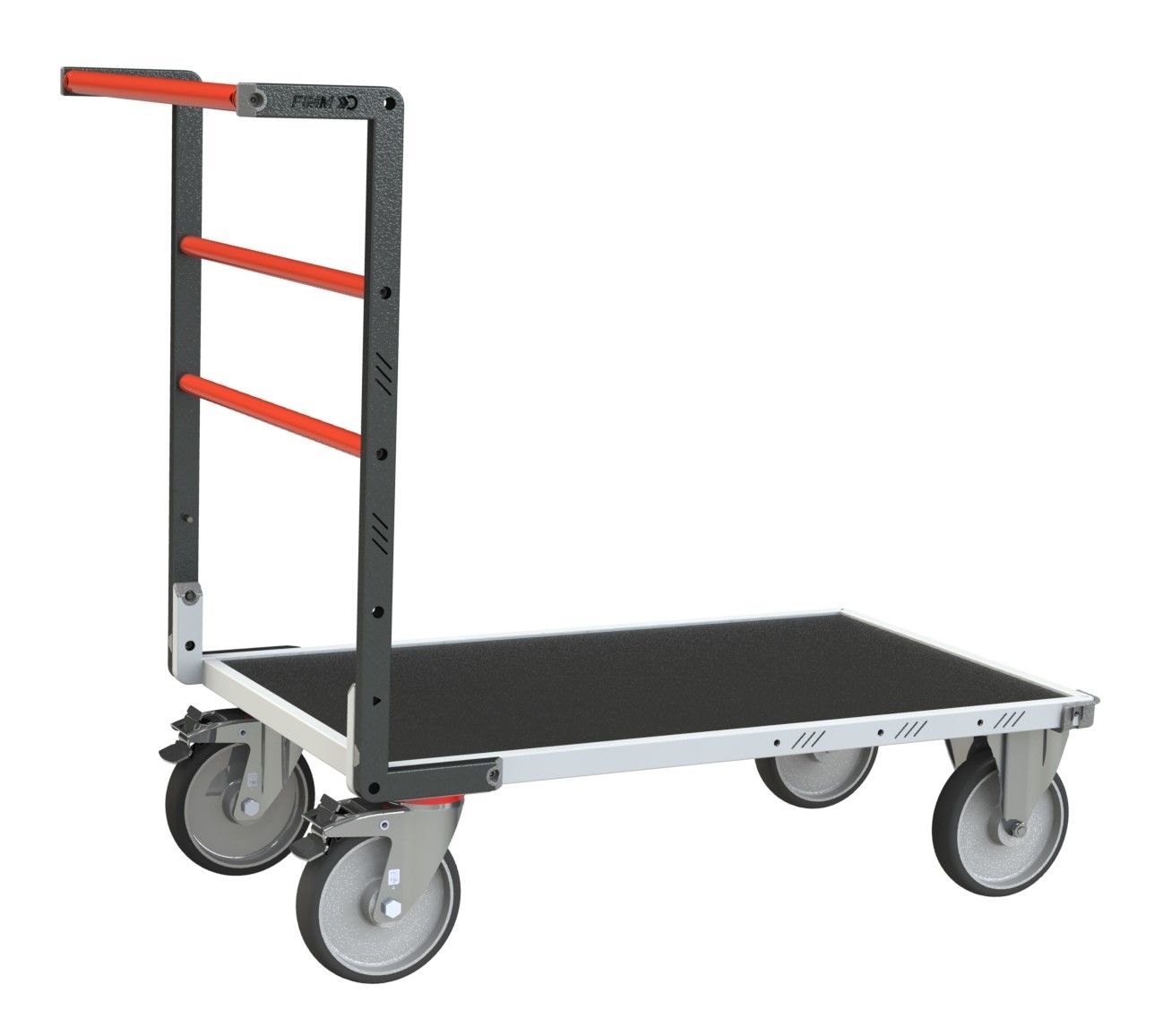 Chariot dossier fixe avec plateau bois médium + caoutchouc 600 kg - FIMM_1