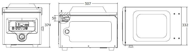 DZ-260/PD - Machine d'emballage sous vide - Wenzhou Huaqiao Packing Machine Factory - Taille 502x330x380mm_1