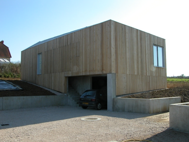 Maison à ossature en bois ANAIS - plain-pied avec sous-sol et toit double pente_2