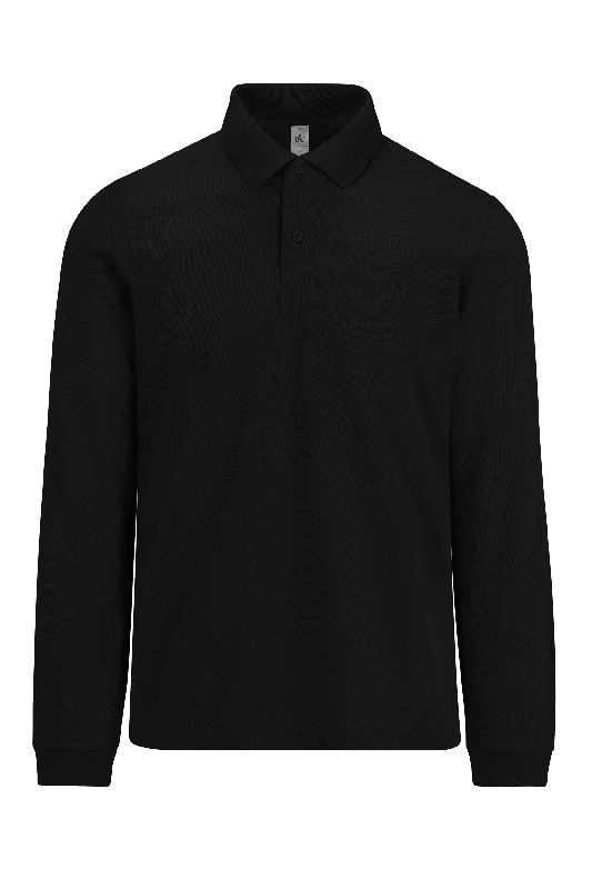 MY POLO 210 Homme manches longues - B&C - 100% coton pré-rétréci Ring-Spun - Réf: CGPU427_1