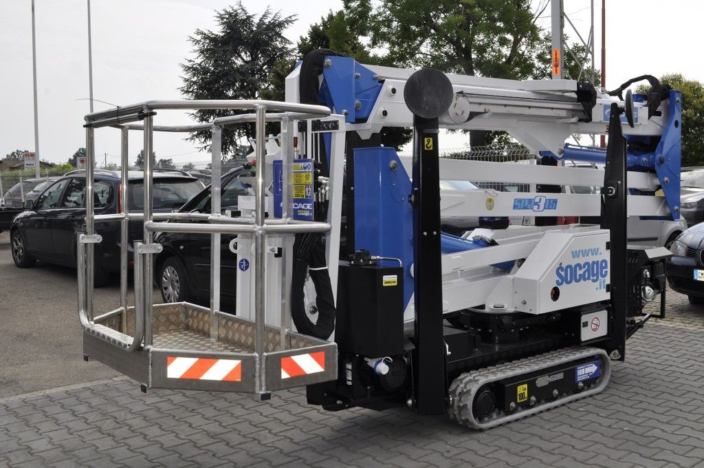 Nacelle araignée SPJ315 - 0% émissions, bi-énergétique, hauteur 15 m, portée 7 m, pour églises, aéroports, usines_1