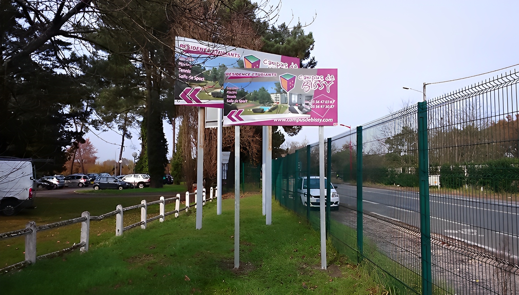 Panneau publicitaire en aluminium résistant aux intempéries