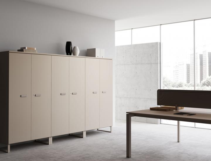 Rangement de bureau à porte battante EVO - Ref : 114889_1