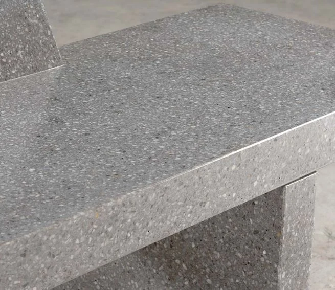 Banc en béton poli LOUVRE_1