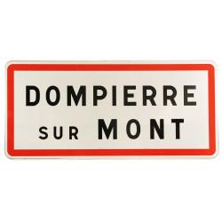 Panneau de localisation entrée agglomération EB10 - 2 lignes, signalisation routière_1