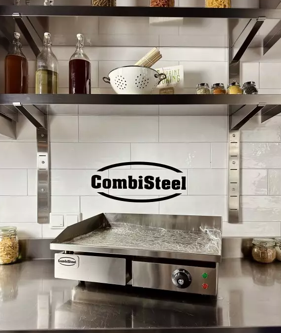 Plaque grille électrique Combisteel - 230V - 3.5kW - Réf 7455.1080 - Plaque lisse en acier inoxydable_1