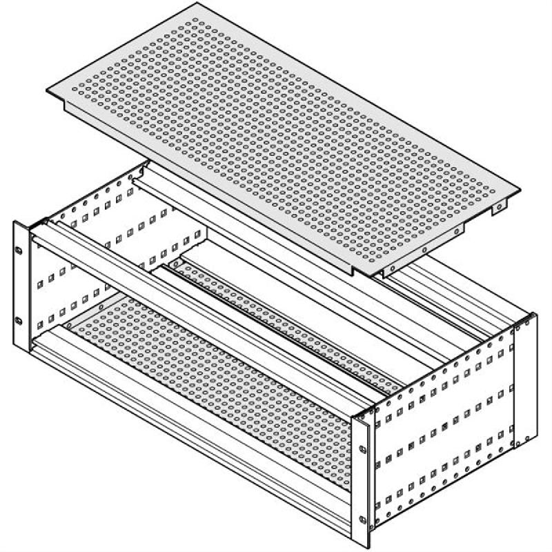 SCHROFF EuropacPRO Plaque de recouvrement pour boulonnage sur panneau latéral, SNCF, 84 CV, 235 mm_1