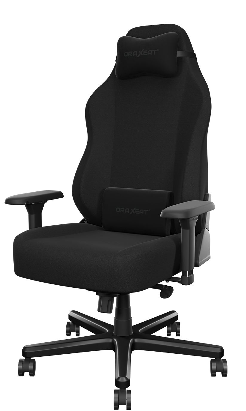 Siège réglable en tissu déperlant avec mousse de haute densité 55 kg/m3 - ORAXEAT TK800F - Noir - Réf : ORX_TK800F_BKBK_1