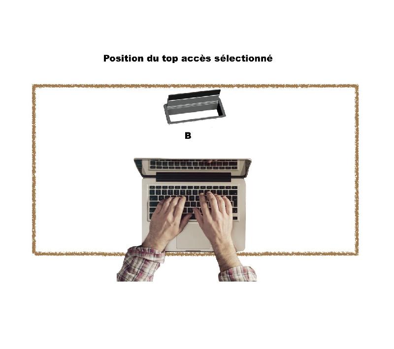 Top access pour bureaux - Mobel Linea - Anthracite, B_1