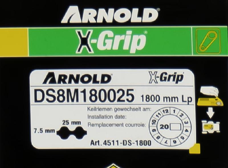 Courroie dentée trapézoïdale X-Grip - Type 25DS8M1800_1