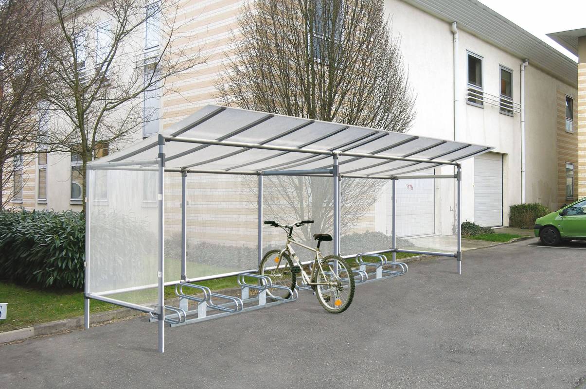 Abri vélo ouvert eco / structure en aluminium / toiture en ...