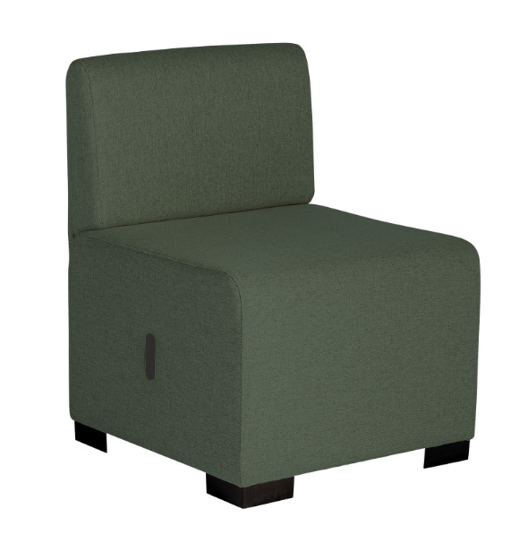 Canapé 1 place - Coloris variés - Structure bois - Revêtement tissu 100% Polyester - Fabrication Européenne_1