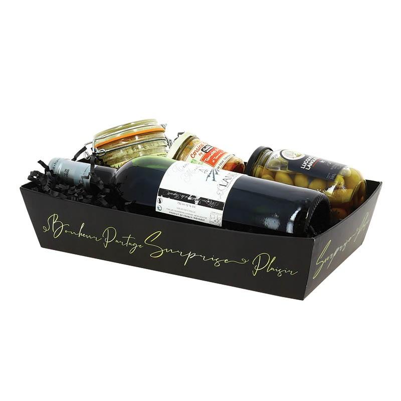 Corbeille carton rectangle Signature 33x20 -_1