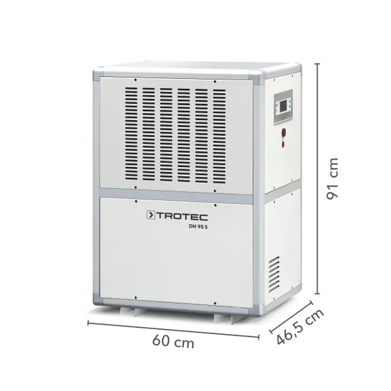 Déshumidificateur industriel DH 95 S - capacité max 130 l/24h - pour locaux jusqu'à 1600 m³_1