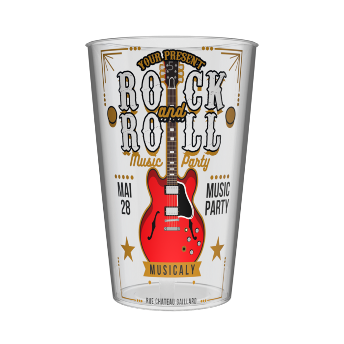 Gobelet personnalisé - 50cl Pinte transparent - Impression quadrichromie digitale_1