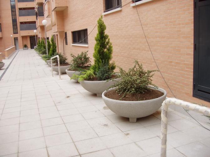 Jardinière Bol en béton cylindrique - Design classique pour zones historiques - Ciment blanc ou gris - Ø118 x 45 cm_1