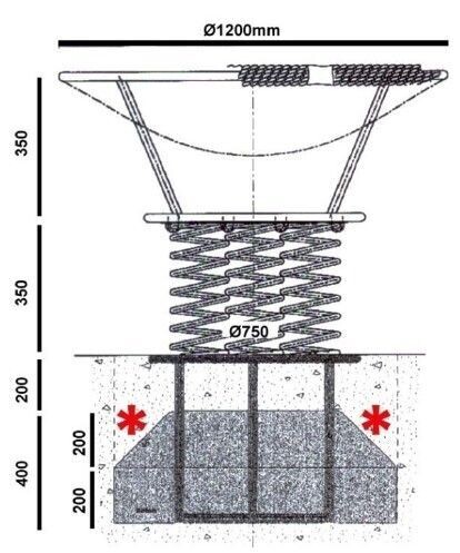 Jeux à ressort Nid d'oiseau - Conforme EN1176 - Référence BT125314 - Ø1200mm - 3 ressorts_1