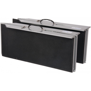 Large rampe d'accès double pliable en aluminium - MX-DF-180 - Longueur 180/240/300 cm - Charge 300 kg_1