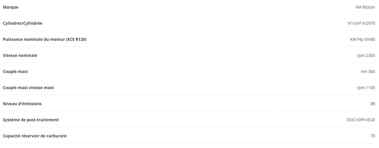 S90 - Tracteur agricole Goldoni - Capacité du circuit hydraulique 39+61 litres - Turbo intercooler et traction intégrale_1