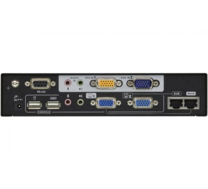 Aten CE774 - Prolongateur KVM double écran VGA/USB/Audio - Jusqu'à 150m - Réf. 50036_1
