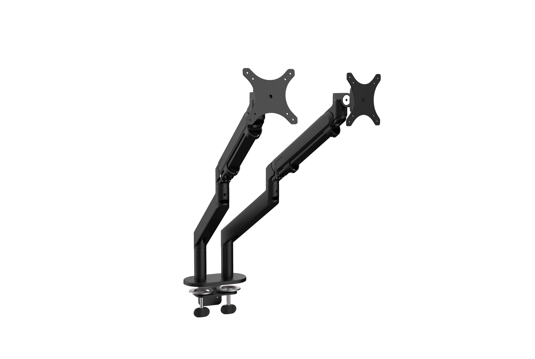 Bras articulé double pour écran - Hauteur ajustable 24 cm - Rotation 360° - Support VESA 75/100 mm_1