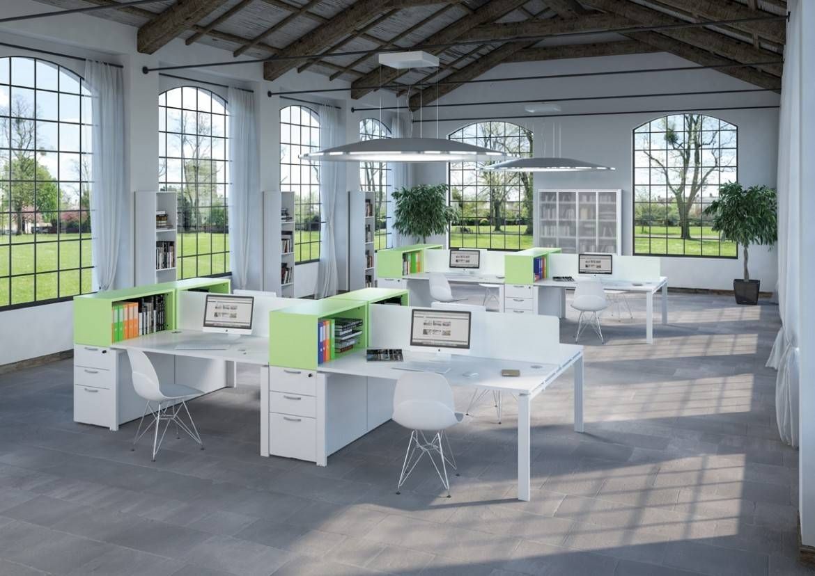 Bureau d'entreprise open space - coworking, desk sharing et mobilier professionnel - Burostock_1