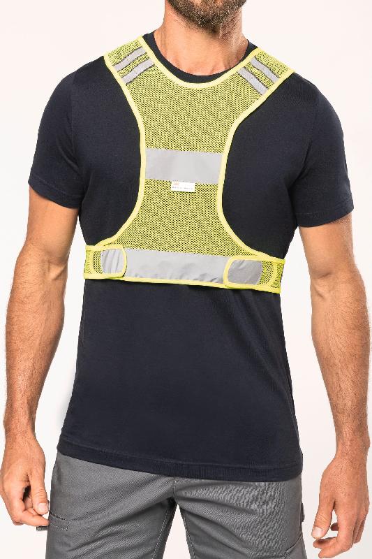 Gilet de sécurité en filet fluorescent - Réf: WKP705 - Norme EN13356:2001 classe 2 - Marque WK_1