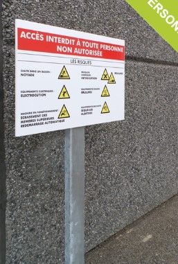 Panneau de signalisation pour entrepot - direct signaletique - hauteur 3000 mm_1