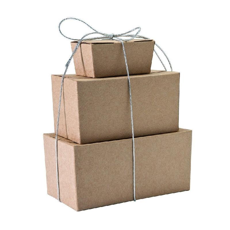 Ballotin kraft intérieur kraft 250g 12x6x6cm - paquet de 50_1