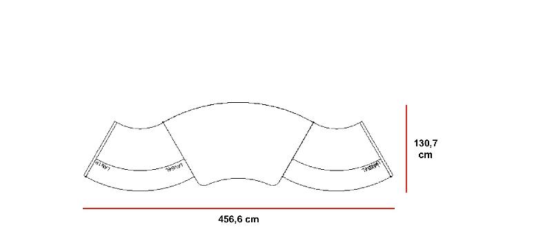 Banque d'accueil lumineuse Valde - MDD - Gris mat_1